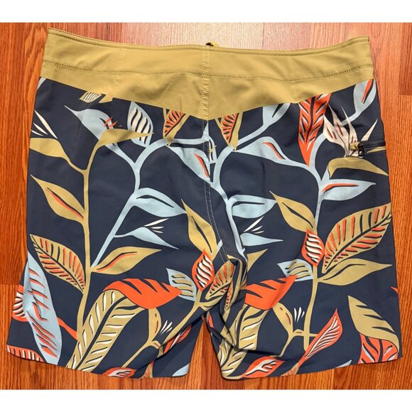 Dark Seas Bollard Board Shorts Mens 34 8" Floral Swim Trunks - Picture 2 of 6